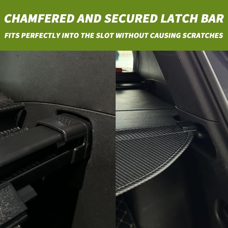 Blycorul Trunk Cargo Cover for Chevy Equinox GMC Terrain 2025 2026, with Carbon Fiber Texture, Anti - Peeping Retractable Security Shade for Privacy, SUV Accessories, Extra Cover (No Equinox EV) - Image 5